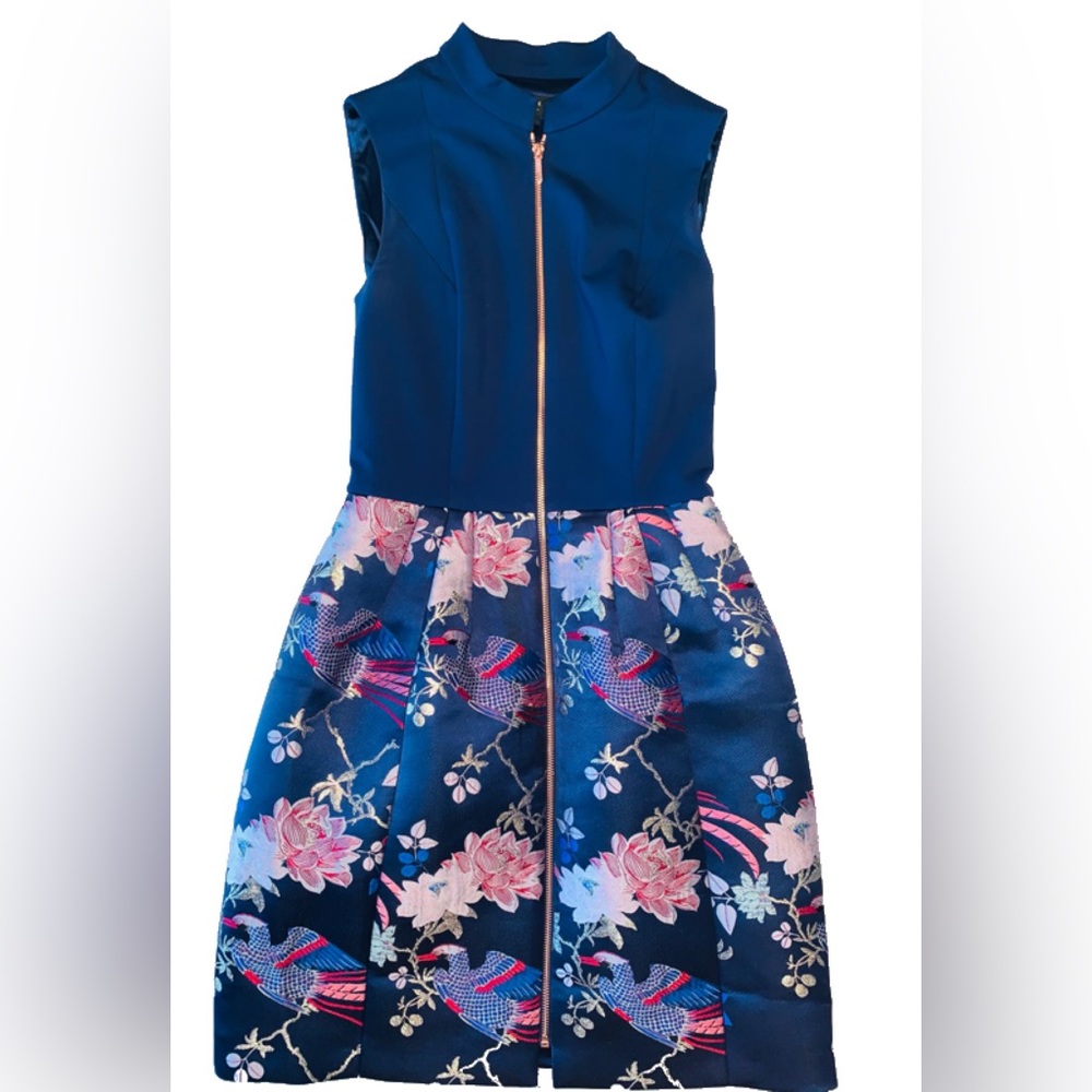 Ted Baker Zip Dress Size 1 with pockets- super cute!